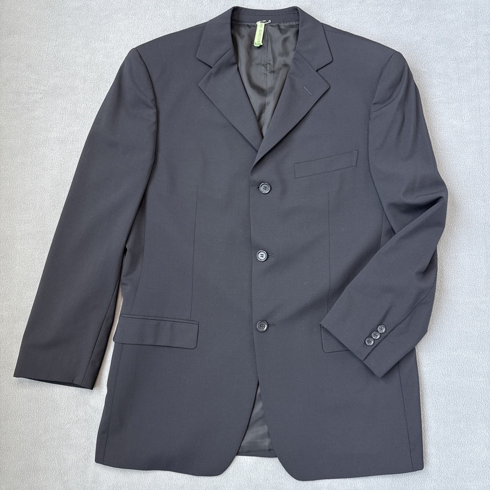 Ermenegildo Zegna Soft Sport Coat‎ Mens EU 56 Short (US 46S) Black Neiman Marcus